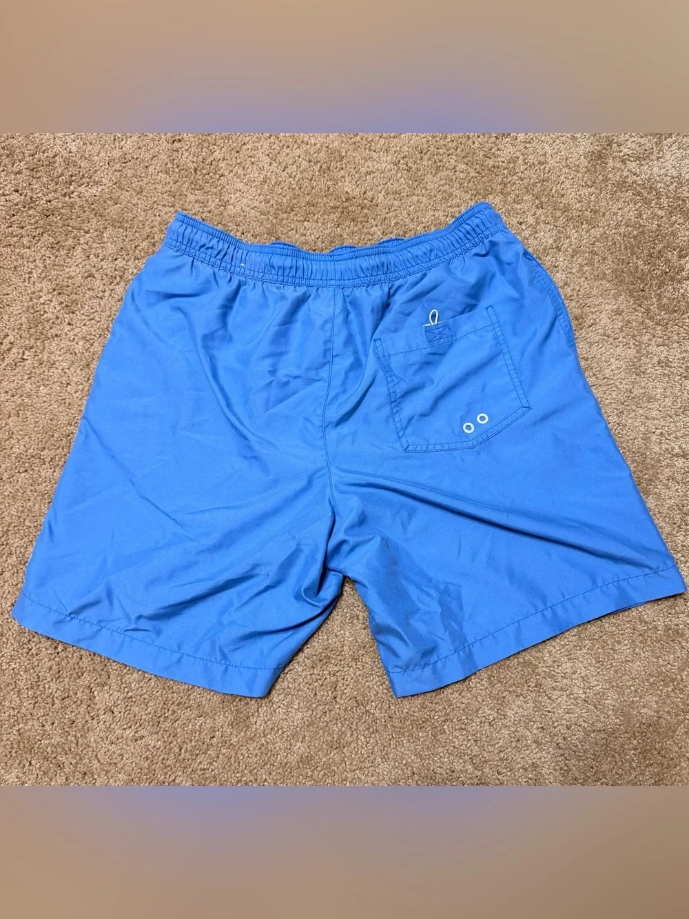American Eagle AE Light Blue Swim Trunk Shorts 5”